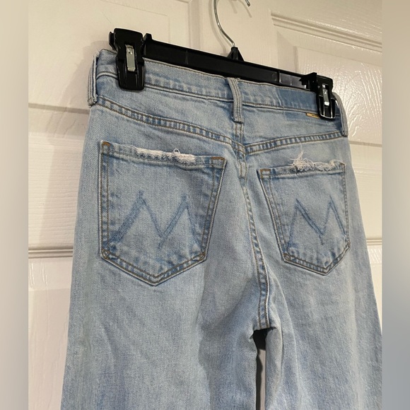 MOTHER The Fly Cut Tomcat Roller Jeans In Reap What You Sow Wash Size 24 Grunge - Picture 11 of 16